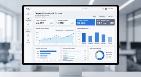 Analytics-Dashboard mit Reiseausgaben-Kennzahlen